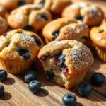 mini blueberry muffins